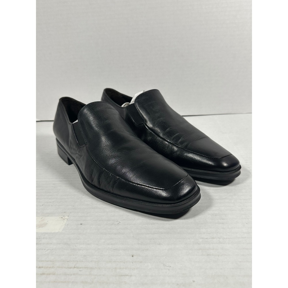 Bruno Magli Pitto Mens 13M Black Leather SlipOn Loafers Dress Shoes MT5402 Italy